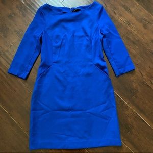 Blue formal dress with pockets